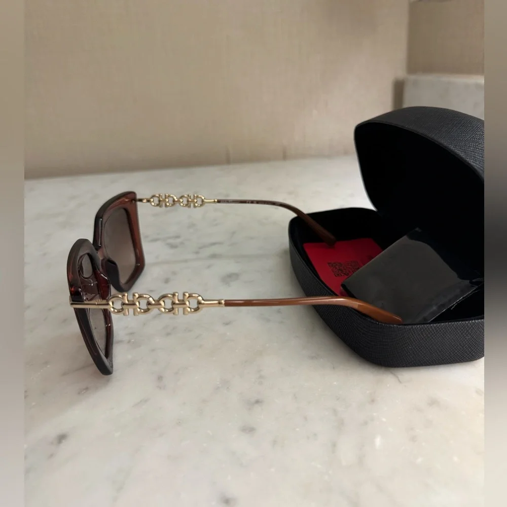 Salvatore Ferragamo Brown Sunglasses